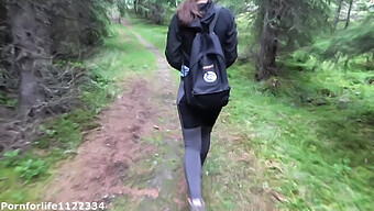 Public Sex Adventure With A Tight-Assed Hiking Partner Getting Cummed On