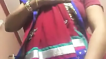 Seductive Indian Aunty Performs Striptease Show