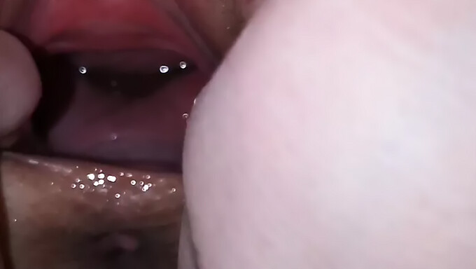 Intense fist fucking and pissing inside the wife's vagina