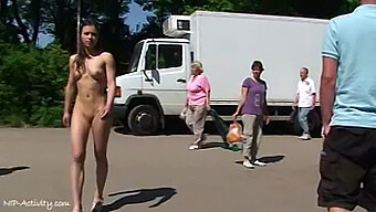 A German Girl'S Public Exhibition Of Nudity In July