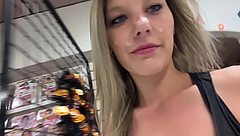 Heißer Öffentlicher Blowjob Und Sperma-Spaziergang Mit Der Verführerischen Ehefrau Mya Lane.